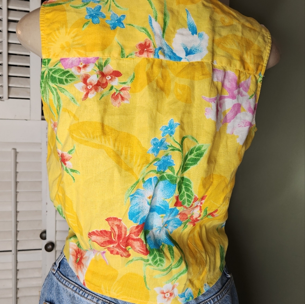 LAUREN RALPH LAUREN SLEEVELESS BLOUSE SMALL - Picture 6 of 8